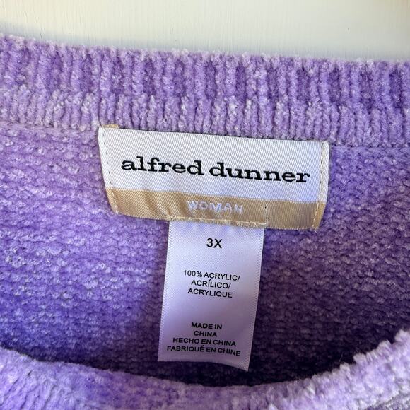 Alfred Dunner Victoria Falls Chenille Embroidered Sweater Size 3X - Picture 5 of 10